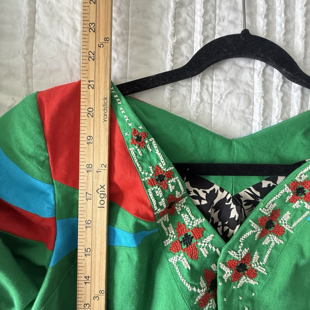 Scandinavian Handmade Jacket & Short Set M Retro Costume 80 Indie Dopamine - Picture 6 of 11